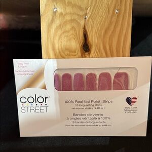 Color Street CZECH ME OUT Glittery Pink Nail Strips